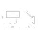 lafabryka.pl COMODO ścienna antracyt 230V LED 20W IP65 3000K R13512 Rendl light studio