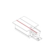 lafabryka.pl Końcówka zasilająca wpuszczana prawa biała CTLS RECESSED POWER END CAP RIGHT ( PE-R ) WHITE 8691 Nowodvorski