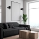 lafabryka.pl Kinkiet DANI BLACK/CHROME 1xGU10 MLP6229 Milagro