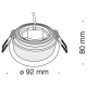 lafabryka.pl Oprawa podstropowa Downlight Akron 25° DL025-2-01B Maytoni