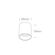 lafabryka.pl Plafon GU10 Dark Light 12105N/W ONE LIGHT