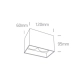 lafabryka.pl Plafon GU10 Dark Light 12205NA/B ONE LIGHT