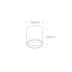 lafabryka.pl Plafon LED Fashion Cylinders 12122C/B/W ONE LIGHT