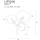 lafabryka.pl LOLLIPOP W0277 KINKIET CZARNY MaxLight