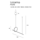 lafabryka.pl LOZANNA P0390 LAMPA WISZĄCA MaxLight