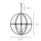 lafabryka.pl Lampa wisząca Orlando - P05735CH CosmoLight