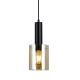 lafabryka Lampa wisząca Sardo PND-5581-1-BK+AMB ITALUX