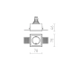 lafabryka.pl QUO SQ I wpuszczana gipsowa 230V GU10 35W R12360 Rendl light studio