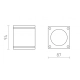 lafabryka.pl RODGE sufitowa szara 230V GU10 35W IP54 R13510 Rendl light studio
