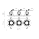 lafabryka.pl SHARM R III wpuszczana brązowa/perłowo-złota 230V LED 3x10W 24° 3000K R13247 Rendl light studio