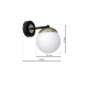 lafabryka.pl Kinkiet SPARTA BLACK / GOLD 1xE14 MLP6512 Milagro