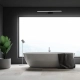 lafabryka.pl Kinkiet SPLASH BLACK 16W LED ML5723 MILAGRO 80cm