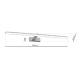 lafabryka.pl Kinkiet SPLASH CHROME 21W LED ML5724 MILAGRO 100cm