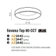 lafabryka.pl Plafon Sovana Top 80 CCT (grey) AZ3447 AZZARDO
