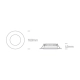 lafabryka.pl Oprawa podstropowa The Budget Downlight Range 10115T/W/W ONE LIGHT 3000K