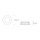 lafabryka.pl Oprawa podstropowa The Budget Downlight Range 10124T/W/W ONE LIGHT 3000K