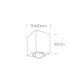 lafabryka.pl Plafon The GU10 Ceiling Lights Aluminium 12105AC/W ONE LIGHT