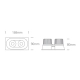 lafabryka.pl Oprawa podstropowa The IP44 & IP54 COB Outdoor/Bathroom Range 11207WD/W/W ONE LIGHT