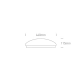 lafabryka.pl Plafon The LED Plafo Round 62024C/W ONE LIGHT 44 cm