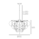 lafabryka.pl Lampa wisząca Tromso - P04094BR CosmoLight