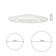 lafabryka.pl Plafon VOLTA 36W LED + PILOT ML107 Milagro