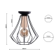 lafabryka.pl Lampa sufitowa WILL BLACK 1xE27 MLP4189 Milagro