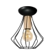 lafabryka.pl Lampa sufitowa WILL BLACK 1xE27 MLP4189 Milagro
