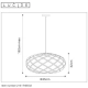 Lampa wisząca WOLFRAM 21417/65/02 Lucide