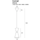 lafabryka Cornet lampa wisząca 1 LED P0330 MaxLight 