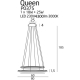 lafabryka Queen II lampa wisząca chrom z funkcją ściemniania światła P0375D MaxLight 