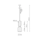 Lampa wisząca Balera biała LP-0309/1P White Light Prestige
