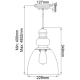 Lampa wisząca Matrimonio – 1 źródło światła DL-MATRIMONIO-1P Elstead Lighting