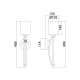 Duży kinkiet Taylor – 1 źródło światła QZ-TAYLOR1L-BATH Elstead Lighting