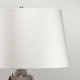 Duża lampa stołowa Lena – 2 źródła światła – Śliwkowe szkło i biały abażur LENA-TL-L-PLUM-OWSS Elstead Lighting