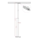 lafabryka.pl Lampa wisząca złota do szynoprzewodu LUNGO 1 LP-894/1P GD 1F LIGHT PRESTIGE