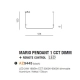 MARIO PENDANT 1 CCT DIMM BK + REMOTE CONTROL AZ5445 z pilotem AZZARDO