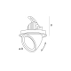 Oprawa Wpustowa Rubio 10W Czarna H0133 MaxLight