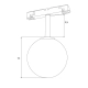 Magnetic M0016N Lampa Magnetyczna System On/Off 6W 525LM 3000K Maxlight