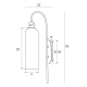KINKIET CAMPANILA CHAMPAGNE GLASS W0332 MAXLIGHT