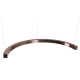 Lampa Wisząca Lotus 33W Brushed Bronze P0572D MaxLight