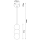 Lampa Wisząca Alice G9 Marble P0665 MaxLight