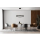 Lampa wisząca czarna MIDWAY Triangle LP-033/1P S BK LIGHT PRESTIGE