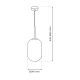 Lampa wisząca ALIAS BLACK 1xE14 fi 240 ML0323 MILAGRO