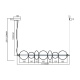 Lampa wisząca DAPHNE AMBER 40W ML0349 MILAGRO