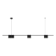 Lampa wisząca (listwa) GENESIS BLACK 7xGU10 ML0370 MILAGRO