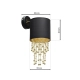 lafabryka.pl Kinkiet ALMERIA BLACK/GOLD 1xE27 MLP6438 Milagro