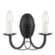 lafabryka.pl Kinkiet Minster – 2 źródła światła – Czarny MN2-BLACK Elstead Lighting