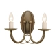 lafabryka.pl Kinkiet Minster – 2 źródła światła – Czarno-złoty MN2-BLK-GOLD Elstead Lighting