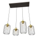 Lampa wisząca VANDER 4 BL GOLD 1364/4 EMIBIG Lighting