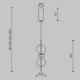 Lampa wisząca Double Moon MOD478PL-L8B3K Maytoni
